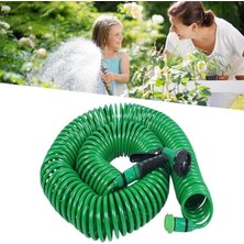 EkoAlışverişDünyam 30 Metre Spiral Hortum + 4 Fonksiyonlu Özel Sulama Tabancası (5510)