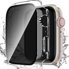 Deppo Trend Apple Watch 45MM Uyumlu Kılıf Ekran ve Kasa Koruma Hayalet/privacy Gizlilik Özellikli Kasa Koruyucu