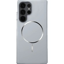 Deppo Trend Samsung Galaxy S25 Ultra Uyumlu Magsafe Kılıf Sert Mat Koruyucu Kablosuz Şarj Destekli Arka Kapak