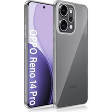 Deppo Trend Oppo Reno 14 Pro Uyumlu Kamera Korumalı Kılıf Darbe Önceleyici Şeffaf Transparan Esnek Silikon Kapak