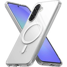 Deppo Trend Samsung Galaxy A16 Uyumlu Kılıf Kamera Çıkıntılı Şeffaf Magsafe Kılıf Kablosuz Şarj Destekli Kapak