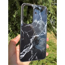 Deppo Trend Samsung Galaxy S24 Fe Uyumlu Kılıf Parlak Mermer Desenli Kamera Kenar Koruyuculu Arka Kapak