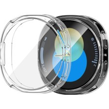 Deppo Trend Samsung Galaxy Watch 8 40MM Uyumlu Kılıf Kasa ve Ekran Koruyucu Esnek Silikon Şeffaf Koruma