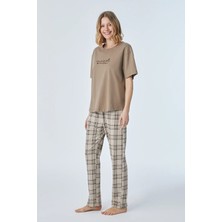 Pijadore 2111  Kısa Kollu Bayan Pijama Takım