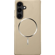 Deppo Trend Samsung Galaxy S24/S25 Uyumlu Magsafe Kılıf Sert Mat Koruyucu Kablosuz Şarj Destekli Arka Kapak