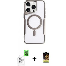 Pileli Store Pilelistore™ iPhone 16 Pro Max Kılıf Yadigar Klasik Özel Seri - Siyah Buffer Cam Ekran Koruyucu + Raze Metal Kamera Lens - Bz