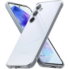 Deppo Trend Samsung Galaxy S24 Fe Uyumlu Kılıf 3D Kamera Koruma Darbe Önleyici Şeffaf Esnek Silikon Kapak