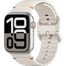 Deppo Trend Apple Watch 42/44/45/46/49MM Uyumlu Kordon Esnek Silikon Suya ve Toza Dayanıklı Renkli Ayarlanabilir