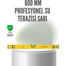 Kanonik Education 600 mm Su Terazisi Sarı Dayanıklı Gövde Hassas Ölçüm