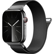 Deppo Trend Apple Watch 9 8 7 6 5 4 3 2 1 Se 38MM/40MM/41MM Uyumlu Kordon Mıknatıslı Ayarlanabilir Metal Kordon