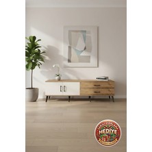 Silva Tv Ünitesi: Tek Raflı, 2 Çekmeceli, 2 Kapaklı - 176X30X51 Çam-Aytaşı