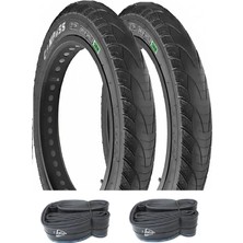 Compass 20X4.00 3 mm Zırhlı Dayanıklı Fat Bike Bisiklet Dış Lastiği x 2 Adet + Irc Dayanıklı Iç Lastik Seti
