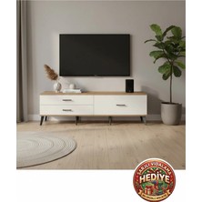 Silva Tv Ünitesi 3 Çekmeceli 176CM Aytaşı-Çam: Modern ve Şık Ev Dekorasyonu