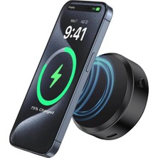 Deppo Trend iPhone 12-13-14-15-16 Plus-16-17 Pro Max Uyumlu Elektronik Vakumlu Magsafe Mıknatıs Telefon Tutucu