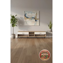 Silva Tv Ünitesi Tek Raflı 2 Çekmeceli 220CM - Çam/aytaşı