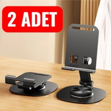 Deppo Trend Metal Katlanabilir Telefon Standı Ayarlanabilr Taşınabilr 360 Dönebilen Tablet Standı Telefon Tutucu