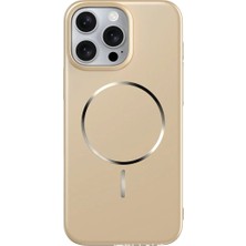 Deppo Trend iPhone 15 Pro Max Uyumlu Magsafe Kılıf Sert Mat Koruyucu Kablosuz Şarj Destekli Arka Kapak