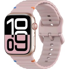 Deppo Trend Apple Watch 42/44/45/46/49MM Uyumlu Kordon Esnek Silikon Suya ve Toza Dayanıklı Renkli Ayarlanabilir