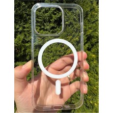 Deppo Trend iPhone 15 Pro Uyumlu Kılıf Sert Sararmaz Magsafe Kamera Kenarı Koruyucu Dayanıklı Kapak