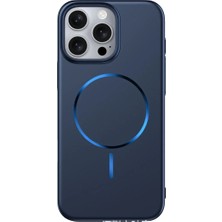 Deppo Trend iPhone 15 Pro Max Uyumlu Magsafe Kılıf Sert Mat Koruyucu Kablosuz Şarj Destekli Arka Kapak