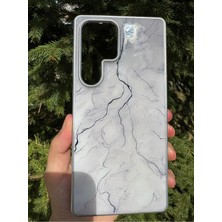 Deppo Trend Samsung Galaxy S23 Ultra Uyumlu Kılıf Parlak Mermer Desenli Kamera Kenar Koruyuculu Arka Kapak