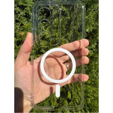 Deppo Trend Xiaomi Redmi 15 Uyumlu Kılıf Sert Sararmaz Magsafe Kamera Korumalı Dayanıklı Şeffaf Kapak