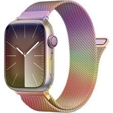 Deppo Trend Apple Watch 9 8 7 6 5 4 3 2 Se 42MM/44MM/45MM/49MM Uyumlu Kordon Mıknatıslı Ayarlanabilir Metal