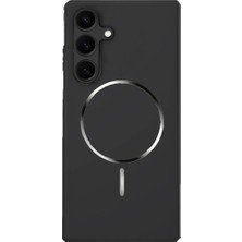 Deppo Trend Samsung Galaxy S24 Fe Uyumlu Magsafe Kılıf Sert Mat Koruyucu Kablosuz Şarj Destekli Arka Kapak