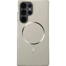 Deppo Trend Samsung Galaxy S25 Ultra Uyumlu Magsafe Kılıf Sert Mat Koruyucu Kablosuz Şarj Destekli Arka Kapak