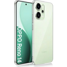Deppo Trend Oppo Reno 14 Uyumlu Kamera Korumalı Kılıf Darbe Önceleyici Şeffaf Transparan Esnek Silikon Kapak
