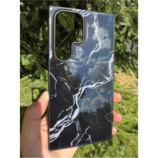 Deppo Trend Samsung Galaxy S23 Ultra Uyumlu Kılıf Parlak Mermer Desenli Kamera Kenar Koruyuculu Arka Kapak