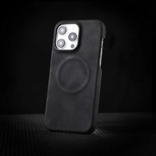 Deppo Trend iPhone 12/12 Pro Uyumlu Deri Magsafe Kılıf Yüksek Kaliteli Kablosuz Şarj Destekli Manyetik Kapak