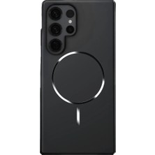Deppo Trend Samsung Galaxy S25 Ultra Uyumlu Magsafe Kılıf Sert Mat Koruyucu Kablosuz Şarj Destekli Arka Kapak