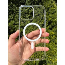 Deppo Trend iPhone 16 Pro Uyumlu Kılıf Sert Sararmaz Magsafe Kamera Kenarı Koruyucu Dayanıklı Şeffaf Kapak