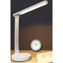 Renas Store PS-1912 Şarjlı 40 LED Çalışma Okuma Işığı Kademeli Masa Lambası Ayarlanabilir Renk Tonu Parlaklı