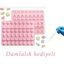Şenhomee Epoksi Silikon Jelibon Kalıbı Sugarcraft Şekerleme Çikolata Meyveler Kalıbı (Damlalık Hediyeli )