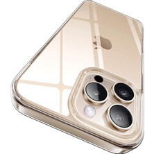 Deppo Trend iPhone 16 Pro Uyumlu Kamera Çıkıntlı Korumalı Darbe Önleyici Şeffaf Esnek Renksiz Silikon Kapak
