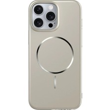 Deppo Trend iPhone 16 Pro Uyumlu Magsafe Kılıf Sert Mat Koruyucu Kablosuz Şarj Destekli Arka Kapak