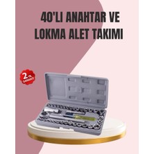 Kanonik Education Otomotiv ve Ev Kullanımı Için 40 Parça Lokma Anahtar Seti Taşıma Çantalı