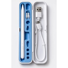 Deppo Trend iPad Uyumlu Avuç Içi Red Algılamalı Stylus Pencil Taşıma ve Saklama Kutulu Dokunmatik Çizim Kalemi