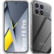 Deppo Trend Poco F8 Pro Uyumlu Kamera Korumalı Kılıf Darbe Önceleyici Şeffaf Transparan Esnek Silikon Kapak