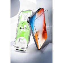 Deppo Trend Samsung Galaxy A14 Uyumlu Ekran Koruyucu Takma Aparatlı Kolay Kurulum Darbelre Dayanklı Temperli Cam