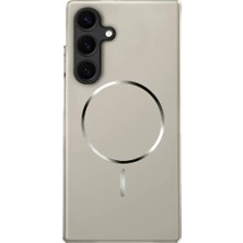Deppo Trend Samsung Galaxy S24 Fe Uyumlu Magsafe Kılıf Sert Mat Koruyucu Kablosuz Şarj Destekli Arka Kapak