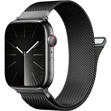 Deppo Trend Apple Watch 9 8 7 6 5 4 3 2 Se 42MM/44MM/45MM/49MM Uyumlu Kordon Mıknatıslı Ayarlanabilir Metal