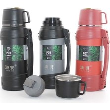 EkoAlışverişDünyam Paslanmaz Çelik Çift Katmanlı Termos 1.6 Lt