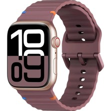 Deppo Trend Apple Watch 42/44/45/46/49MM Uyumlu Kordon Esnek Silikon Suya ve Toza Dayanıklı Renkli Ayarlanabilir