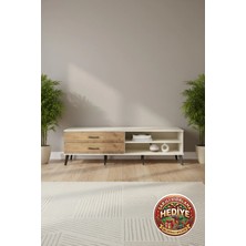 Silva Tv Ünitesi Tek Raflı 2 Çekmeceli 176X30X51 Aytaşı/çam - Şık ve Fonksiyonel