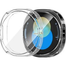 Deppo Trend Samsung Galaxy Watch 8 44MM Uyumlu Kılıf Kasa ve Ekran Koruyucu Esnek Silikon Şeffaf Koruma