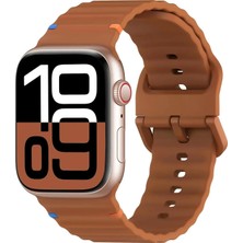Deppo Trend Apple Watch 42/44/45/46/49MM Uyumlu Kordon Esnek Silikon Suya ve Toza Dayanıklı Renkli Ayarlanabilir