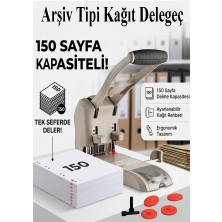 Artlantis Büyük Delgeç 1 Adet Temat 2160N Arşiv Tipi Büyük Delegeç Kağıt 150 Sayfa Kapasiteli 2 Pin 10 Disk Ekstra Güçlü